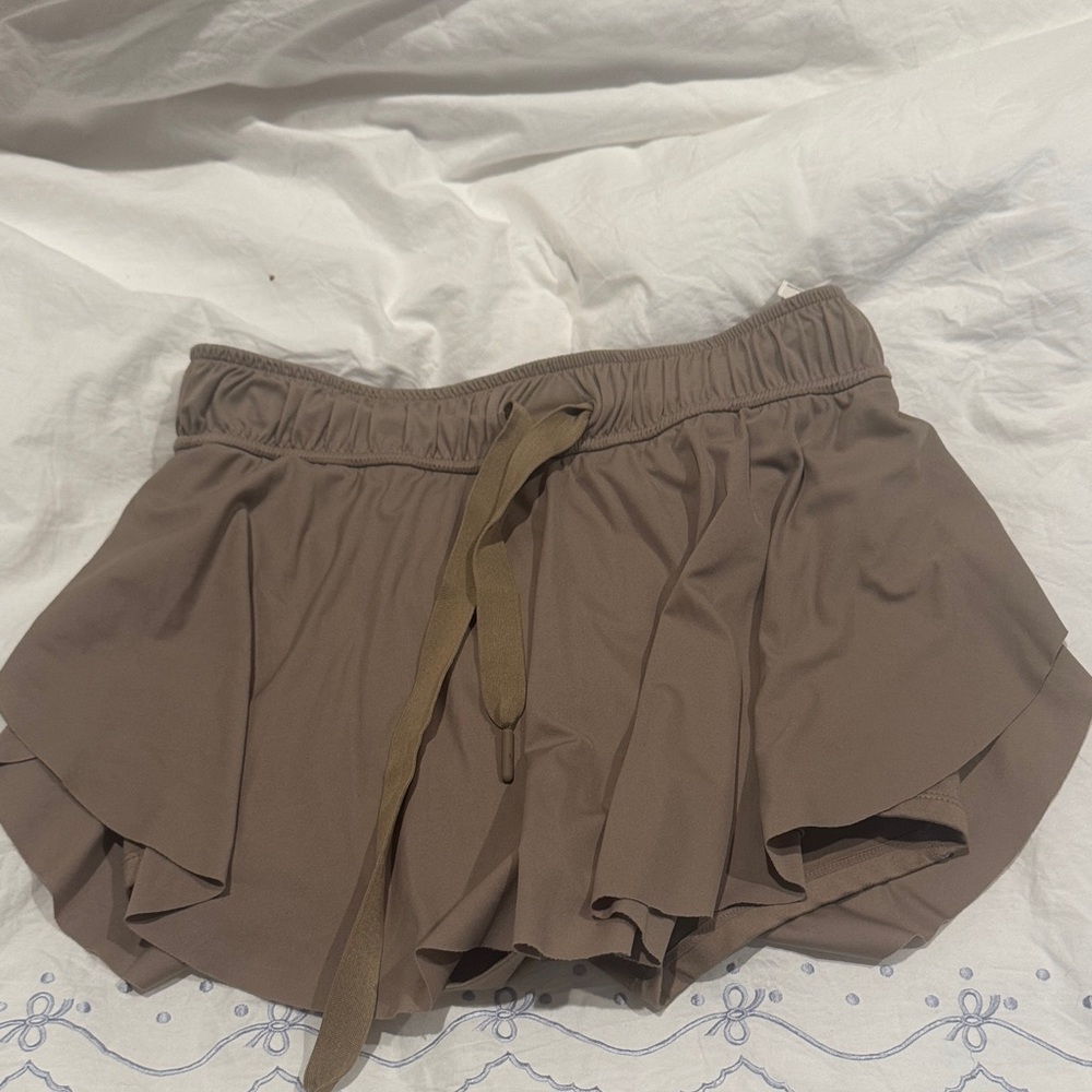 FP Movement by Free People Brown Skort with Tie Waist